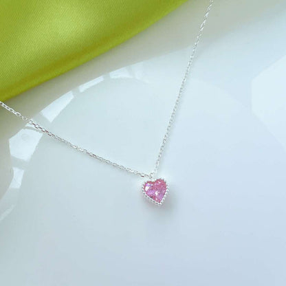 [Charm Aries Jewelry]Ornate Heart Shape Necklace