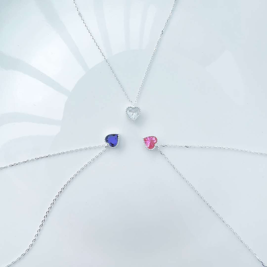 [Charm Aries Jewelry]Ornate Heart Shape Necklace