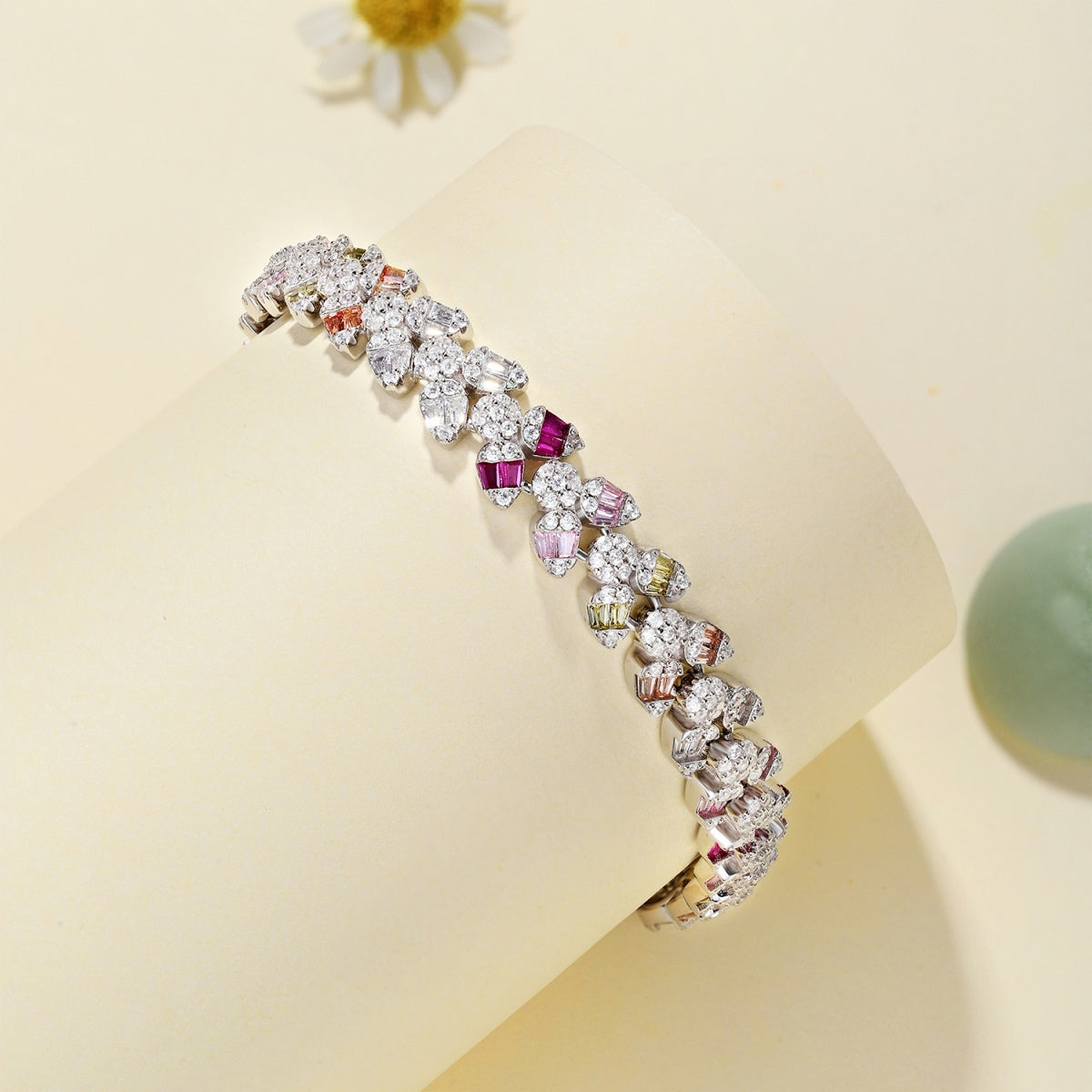 [Charm Aries Jewelry]Dainty Exquisite Flower Shape Daily Bracelet