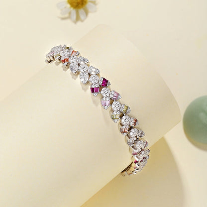 [Charm Aries Jewelry]Dainty Exquisite Flower Shape Daily Bracelet