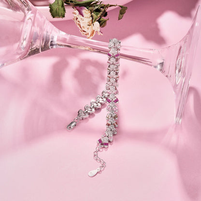 [Charm Aries Jewelry]Dainty Exquisite Flower Shape Daily Bracelet