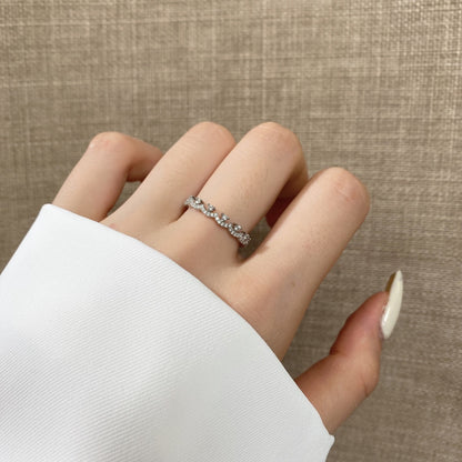 [Charm Aries Jewelry]Elegant Resplendent Round Shape Party Ring