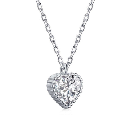 [Charm Aries Jewelry]Ornate Heart Shape Necklace