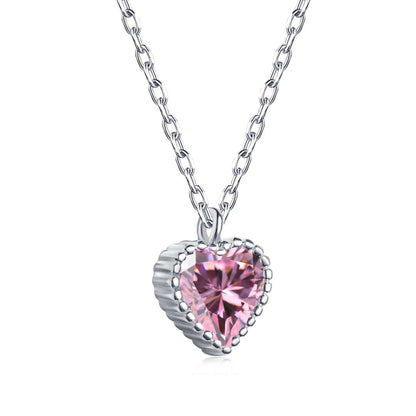 [Charm Aries Jewelry]Ornate Heart Shape Necklace
