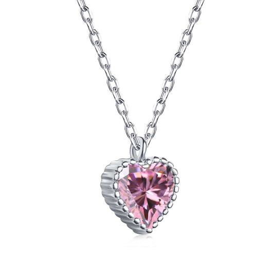 [Charm Aries Jewelry]Ornate Heart Shape Necklace