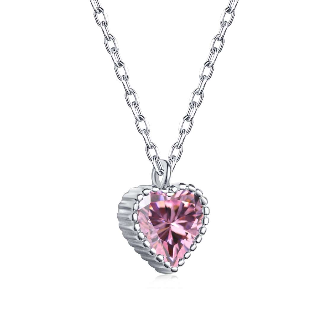 [Charm Aries Jewelry]Ornate Heart Shape Necklace