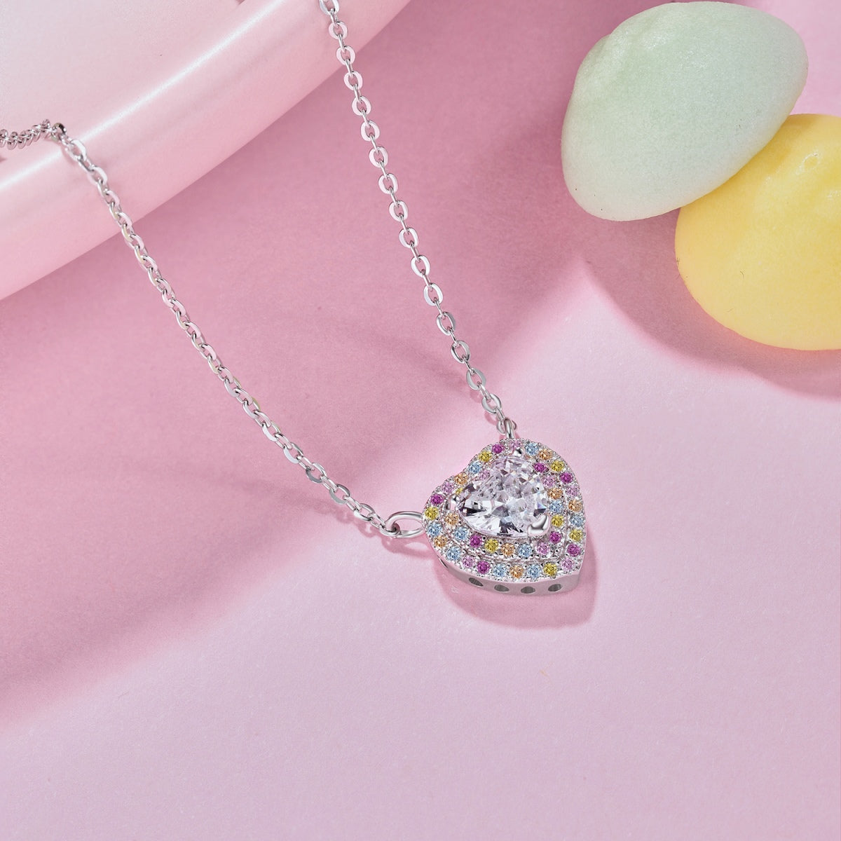 [Charm Aries Jewelry]Exquisite Heart Shape Necklace