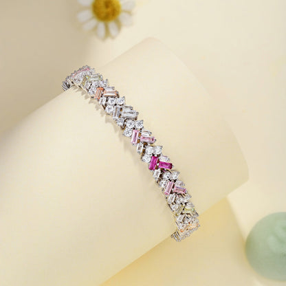 [Charm Aries Jewelry]Dazzling Unique Multi Shape Daily Bracelet