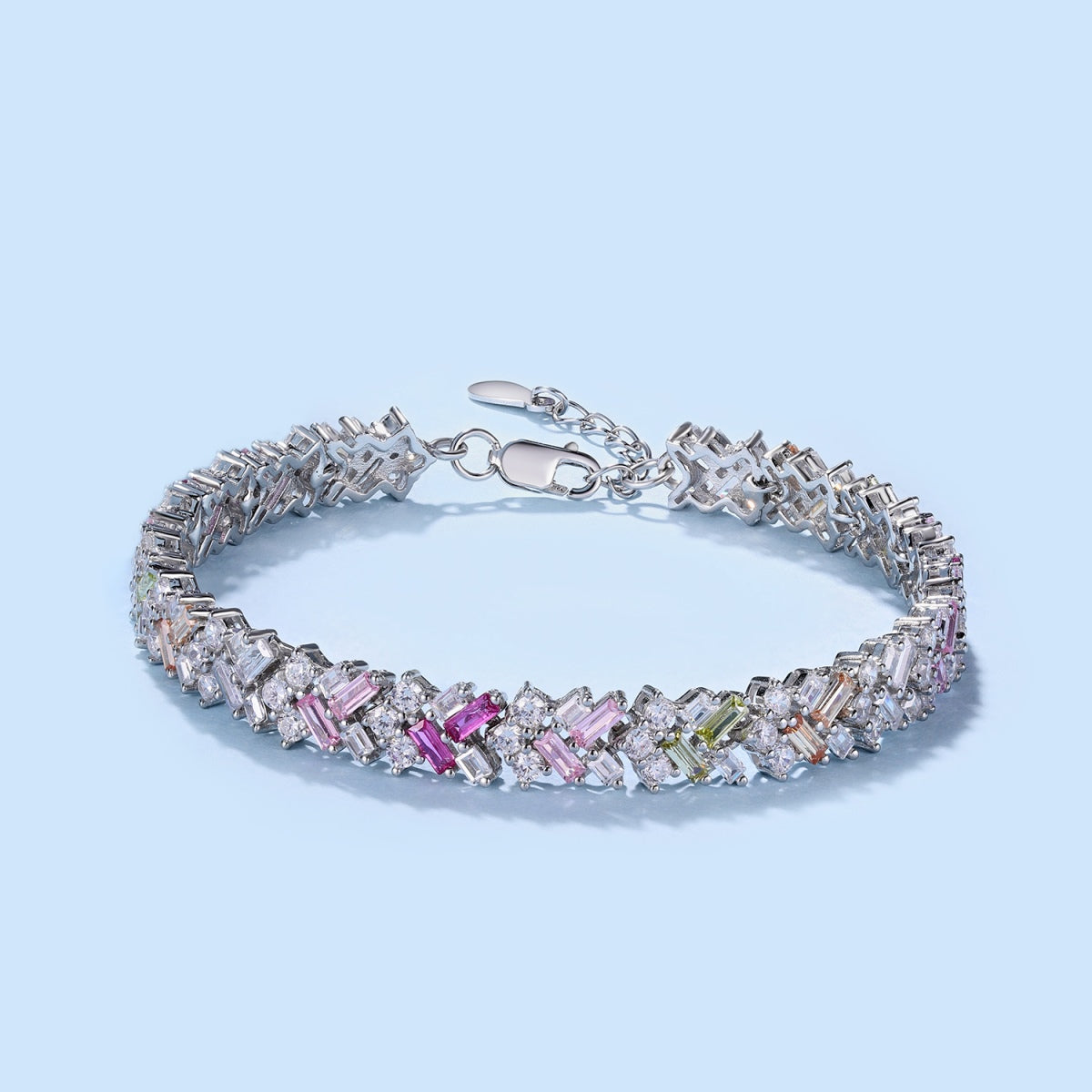 [Charm Aries Jewelry]Dazzling Unique Multi Shape Daily Bracelet