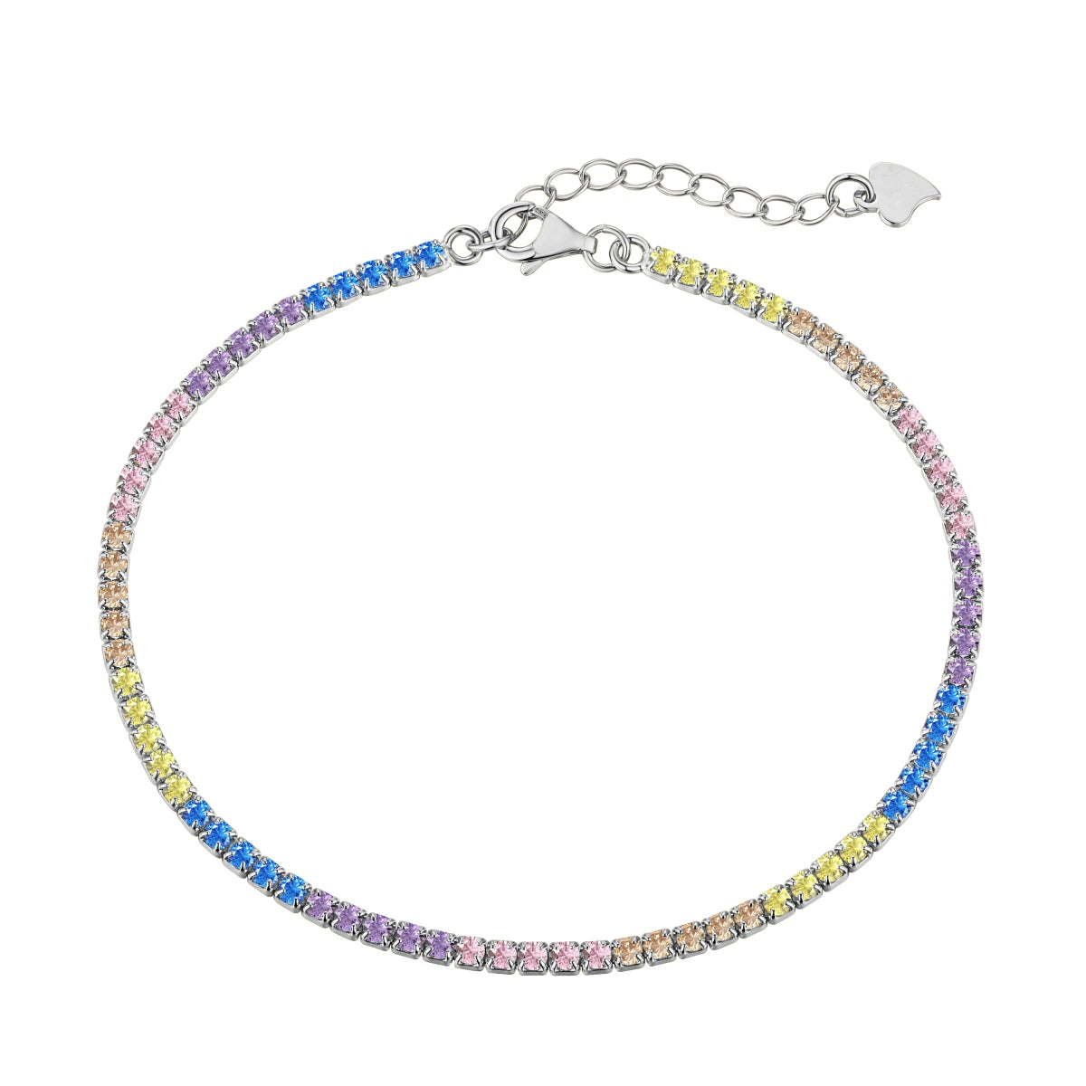 [Charm Aries Jewelry]Dazzling Colorful Round Cut Daily Bracelet