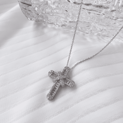 [Charm Aries Jewelry]Gypsophila With Dimonds Necklace