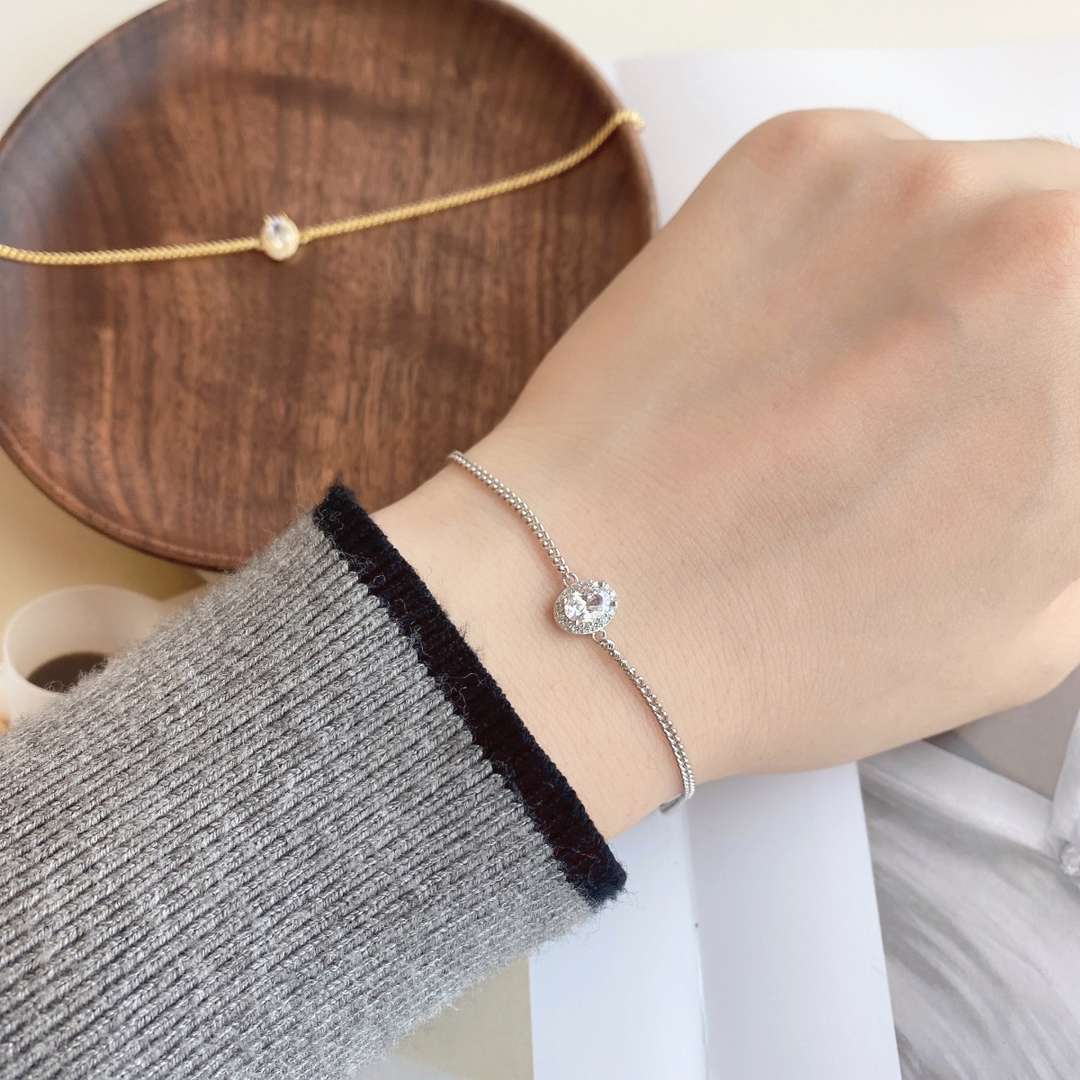 [Charm Aries Jewelry]Exquisite Oval Shape Bracelet