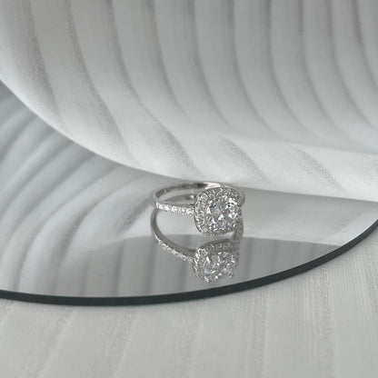 [Charm Aries Jewelry]Dazzling Resplendent Round Cut Wedding Ring