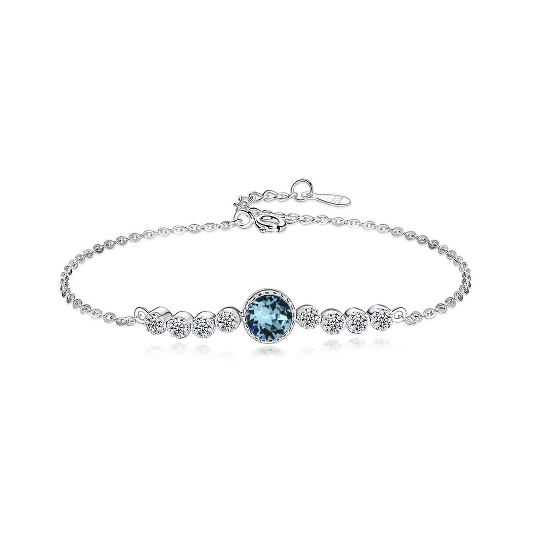 [Charm Aries Jewelry]Luxurious Heart Of The Ocean Bracelet