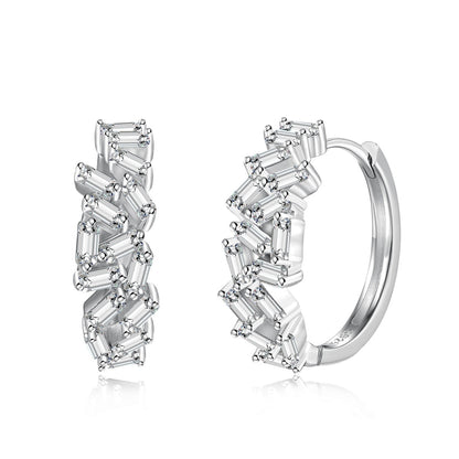 [Charm Aries Jewelry]Dazzling Colorful Emerald Cut Daily Earrings