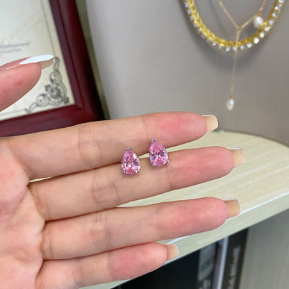 [Charm Aries Jewelry]Ornate Water Drop Shape Earrings