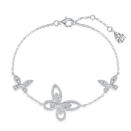 [Charm Aries Jewelry]Delicate Butterfly Pendant Bracelet