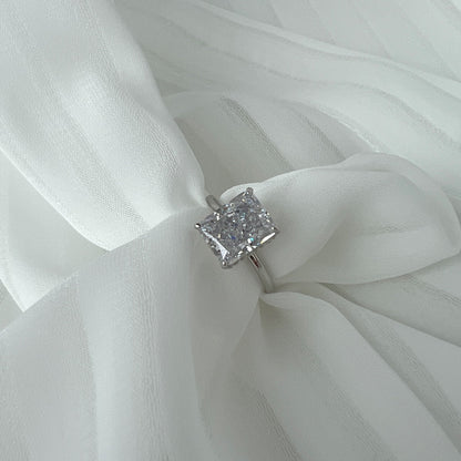 [Charm Aries Jewelry]4.0 Carat Ornate Enchanting Radiand Cut Banquet Ring