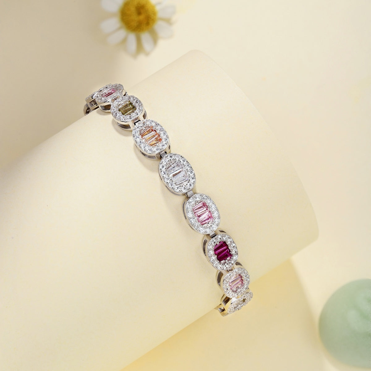 [Charm Aries Jewelry]Exquisite Ornate Emerald Cut Daily Bracelet
