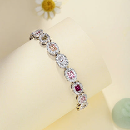 [Charm Aries Jewelry]Exquisite Ornate Emerald Cut Daily Bracelet