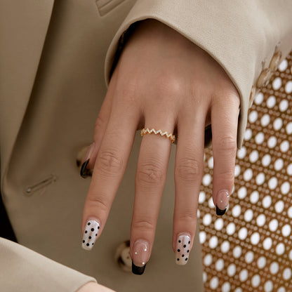 [Charm Aries Jewelry]Delicate Enchanting Wave Shape Daily Ring