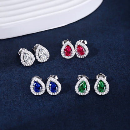 [Charm Aries Jewelry]Luxurious Water Drop Shape Earrings
