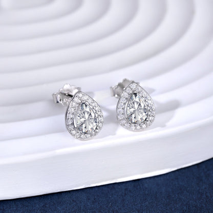 [Charm Aries Jewelry]Luxurious Water Drop Shape Earrings