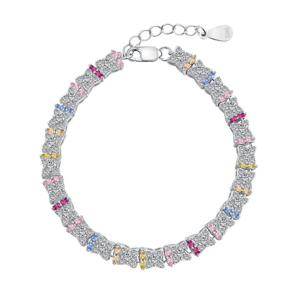 [Charm Aries Jewelry]Unique Colorful Flower Shape Daily Bracelet