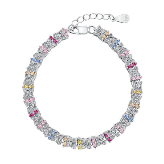 [Charm Aries Jewelry]Unique Colorful Flower Shape Daily Bracelet