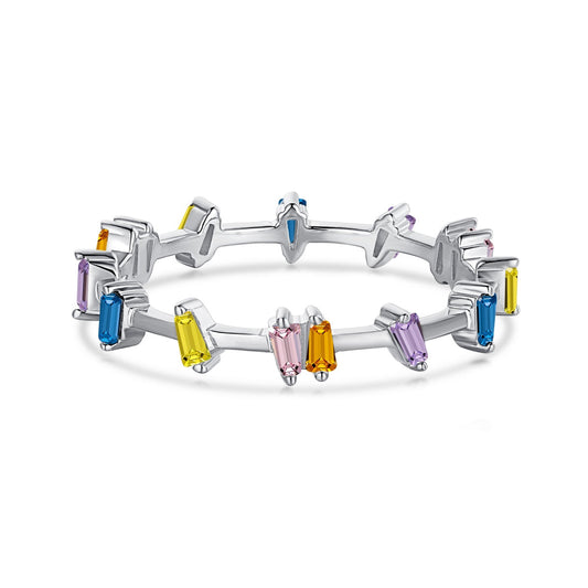 [Charm Aries Jewelry]Unique Trapezoid Cut Daily Ring