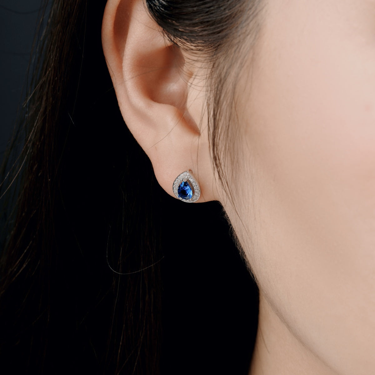 [Charm Aries Jewelry]Luxurious Water Drop Shape Earrings