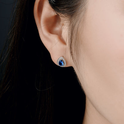 [Charm Aries Jewelry]Luxurious Water Drop Shape Earrings