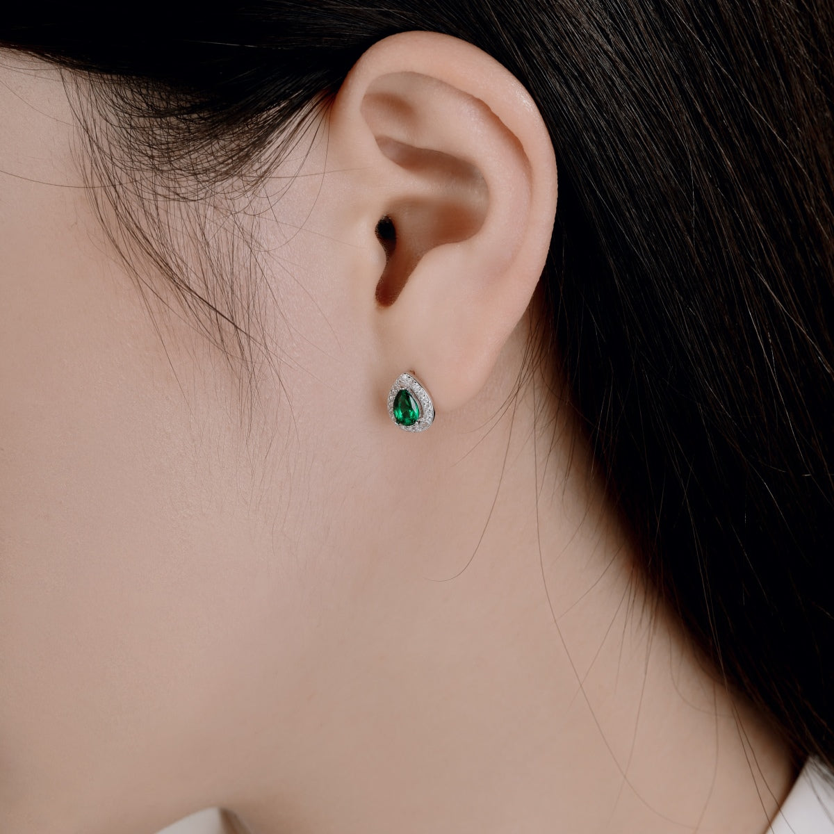 [Charm Aries Jewelry]Luxurious Water Drop Shape Earrings