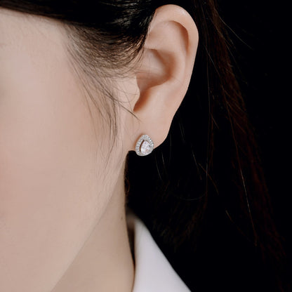[Charm Aries Jewelry]Luxurious Water Drop Shape Earrings
