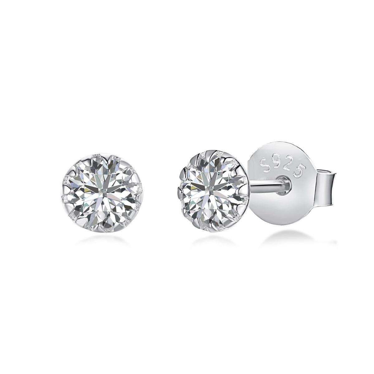 [Charm Aries Jewelry]Sparkling Colorful Round Shape Earrings