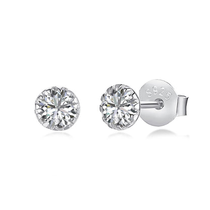 [Charm Aries Jewelry]Sparkling Colorful Round Shape Earrings