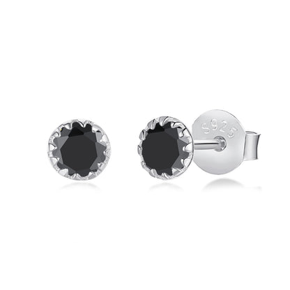 [Charm Aries Jewelry]Sparkling Colorful Round Shape Earrings