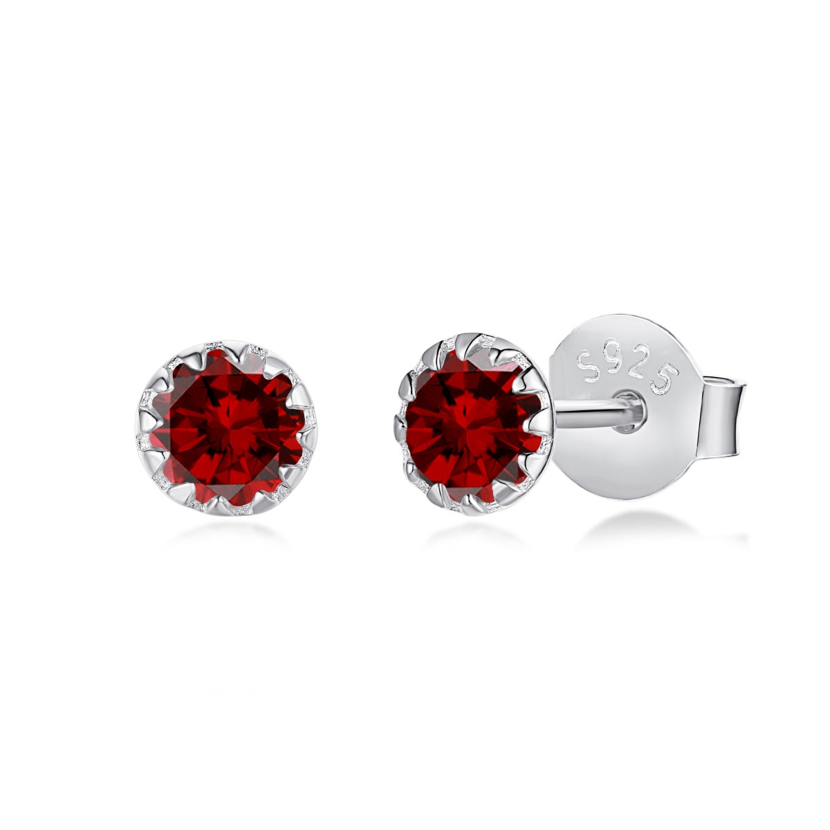 [Charm Aries Jewelry]Sparkling Colorful Round Shape Earrings