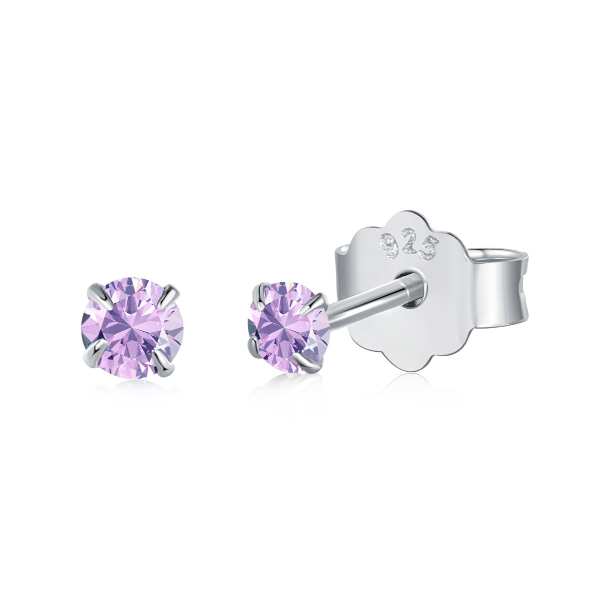 [Charm Aries Jewelry]Delicate Solitaire Earrings