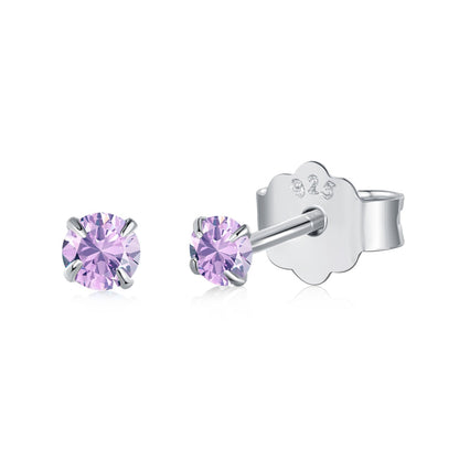 [Charm Aries Jewelry]Delicate Solitaire Earrings