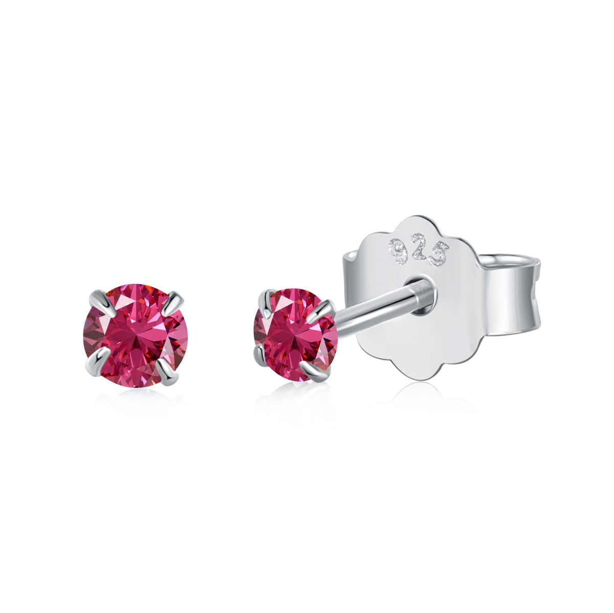 [Charm Aries Jewelry]Delicate Solitaire Earrings