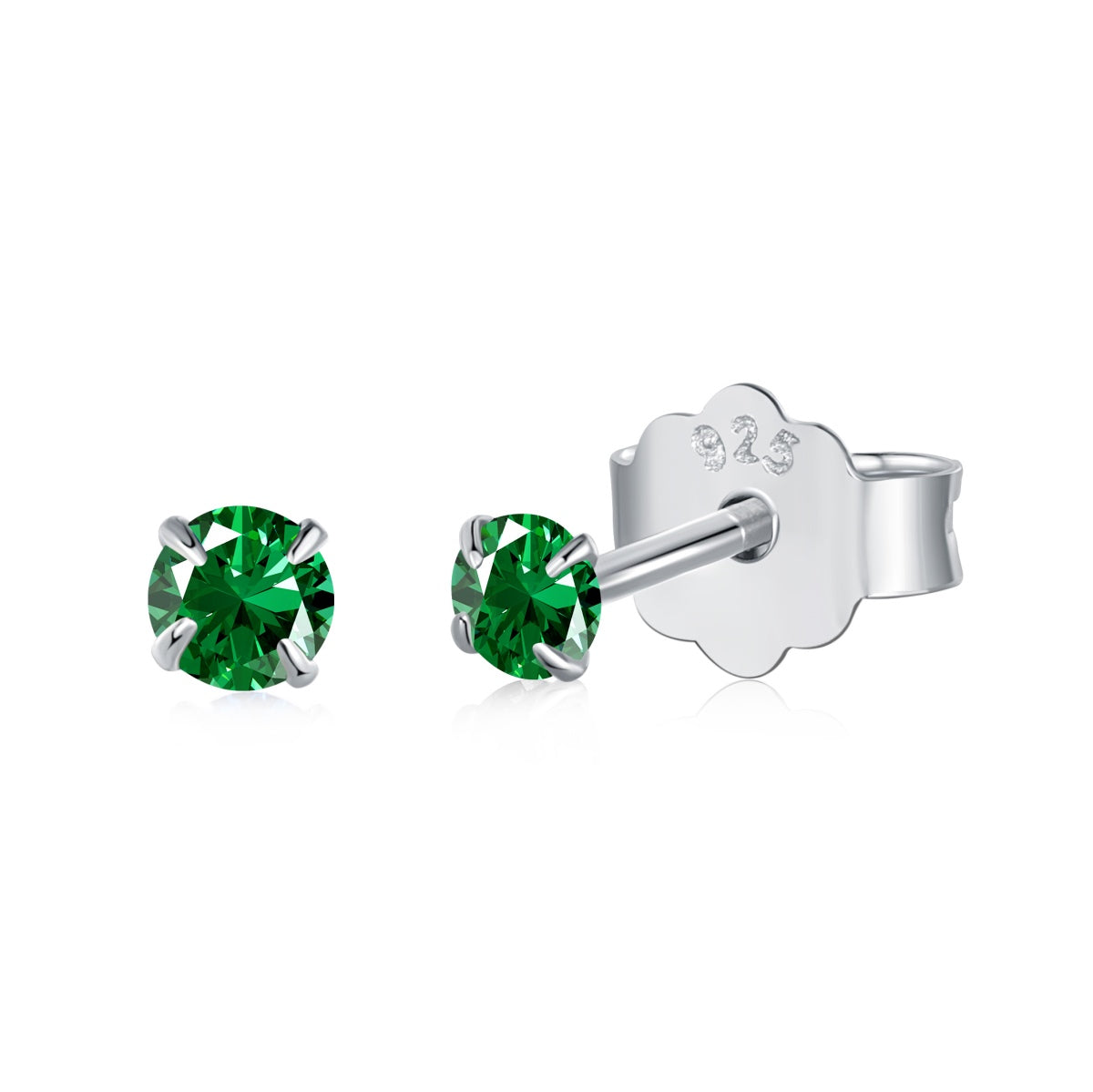 [Charm Aries Jewelry]Delicate Solitaire Earrings