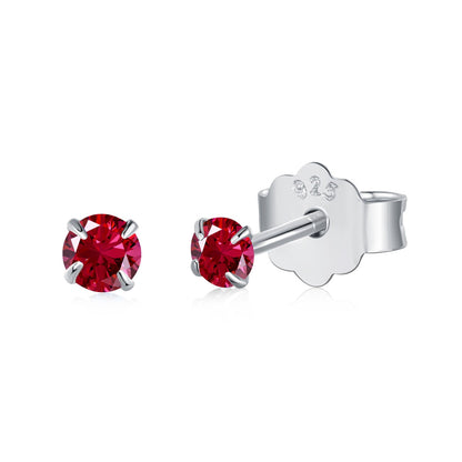 [Charm Aries Jewelry]Delicate Solitaire Earrings