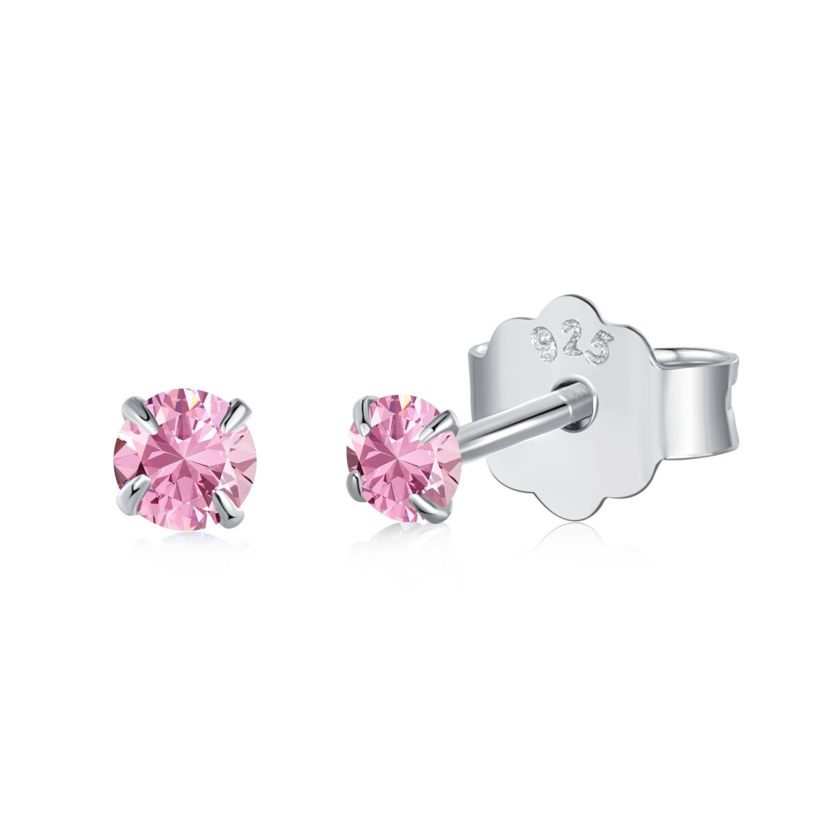 [Charm Aries Jewelry]Delicate Solitaire Earrings