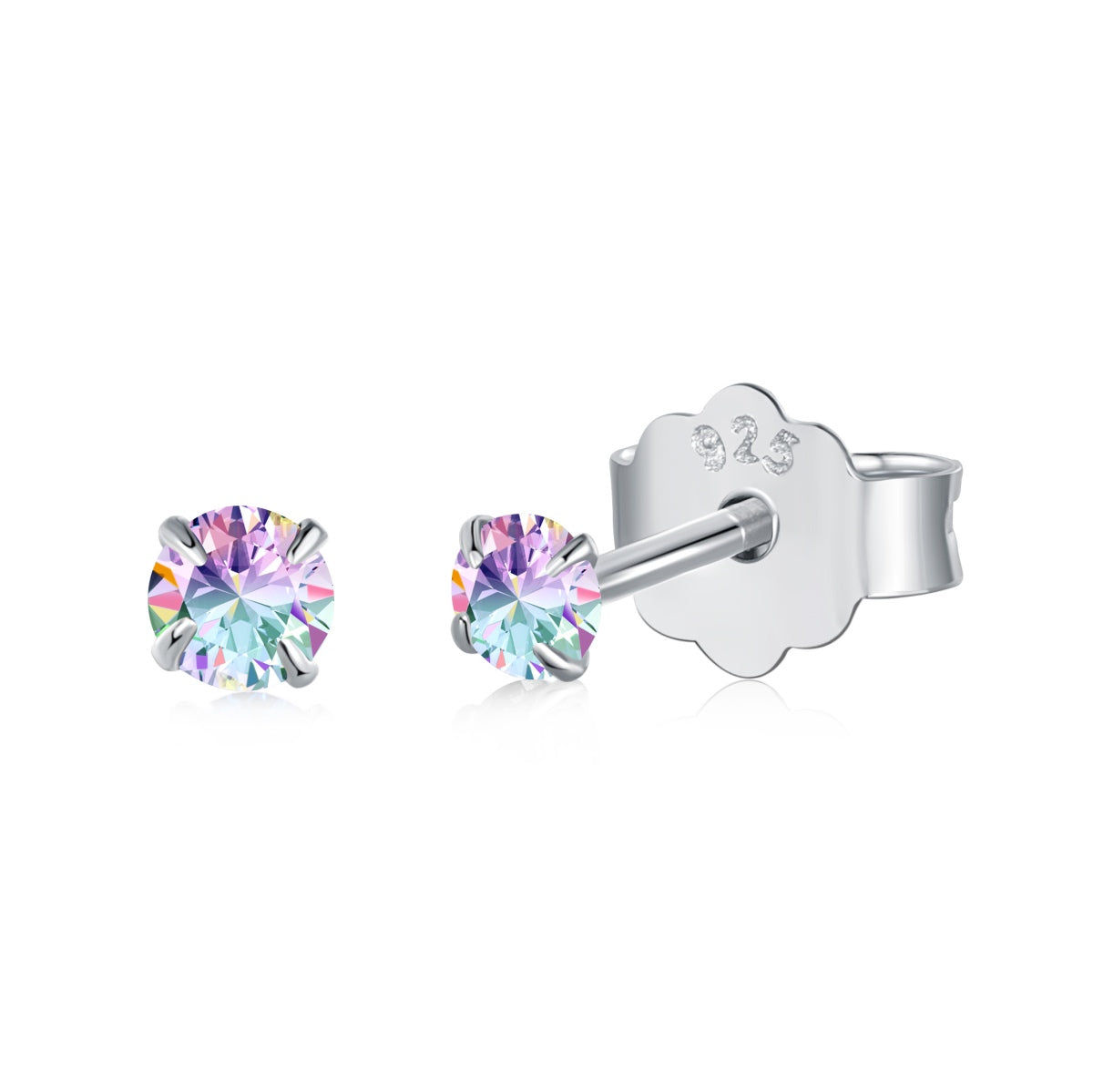 [Charm Aries Jewelry]Delicate Solitaire Earrings
