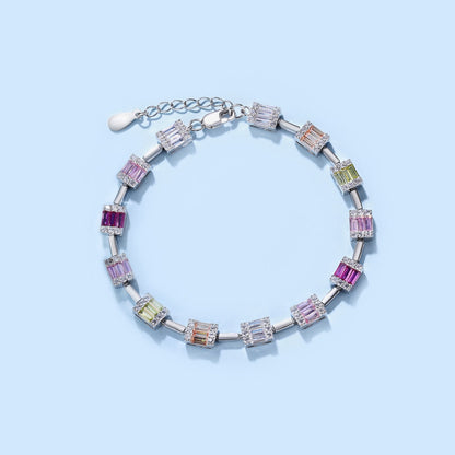 [Charm Aries Jewelry]Dainty Charming Emerald Cut Daily Bracelet