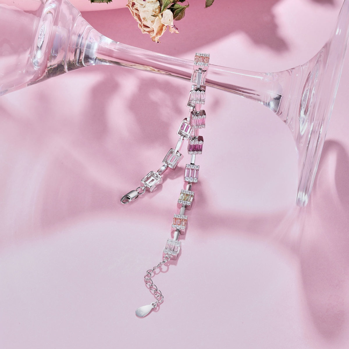 [Charm Aries Jewelry]Dainty Charming Emerald Cut Daily Bracelet