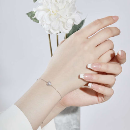 [Charm Aries Jewelry]Heart-Shaped Gentle and Versatile Bracelet