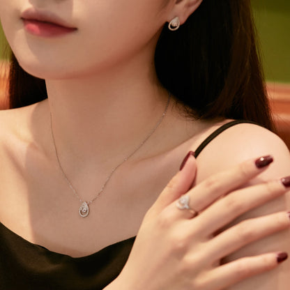 [Charm Aries Jewelry]Sparkling Delicate Water Drop Shape Daily Earrings