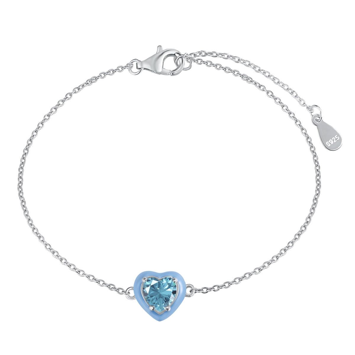[Charm Aries Jewelry]Sparkling Romantic Heart Shape Lover Bracelet